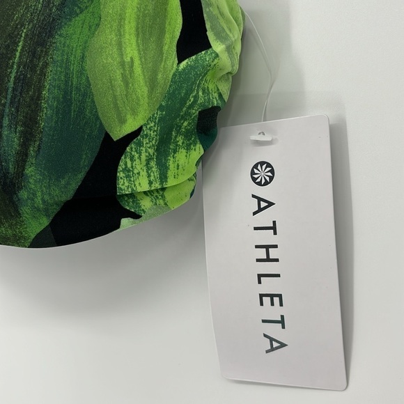 Athleta Maldives Bra Cup Bikini Top in Liana Floral Green 32B / C New with tags! - Picture 6 of 15